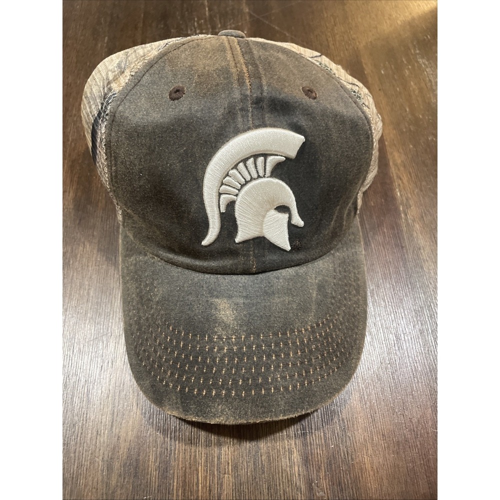 Michigan State Spartans TOW Brown Realtree Camo Mesh Adj. SnapBack Hat